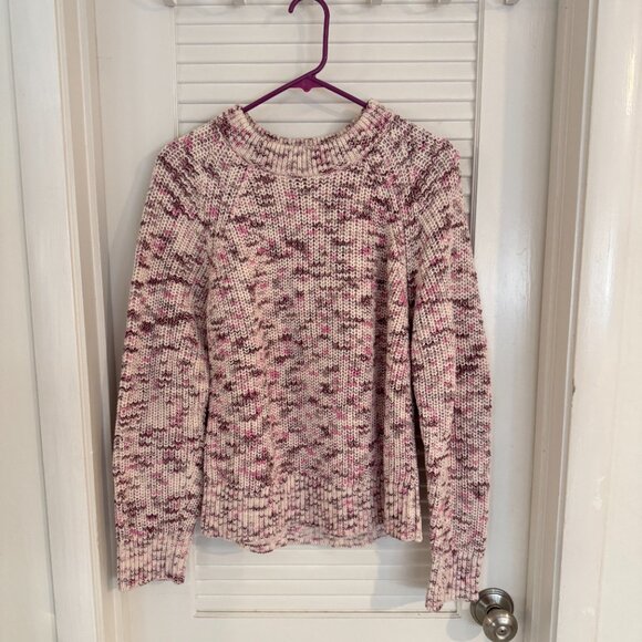 Faherty Painters Crew Sweater In Painted Rose - Medium - Picture 2 of 9